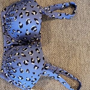 Leopard Print Bikini Top